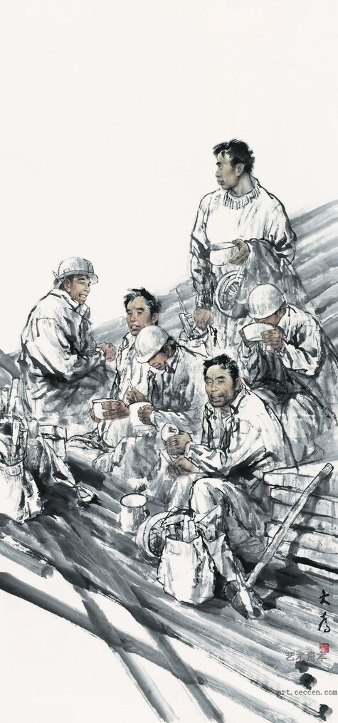 工地组画之二 250 110 2009年